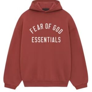 Essentials Brick Red Hoodie